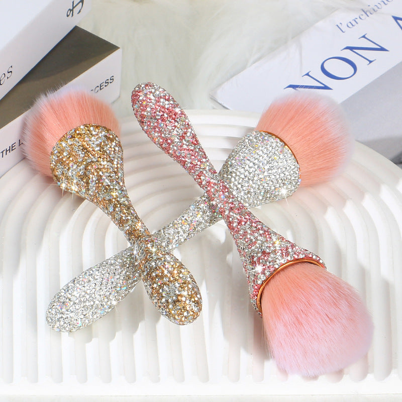 Wholesale Diamond Small Waist Loose Powder Soft Hair Makeup Brush