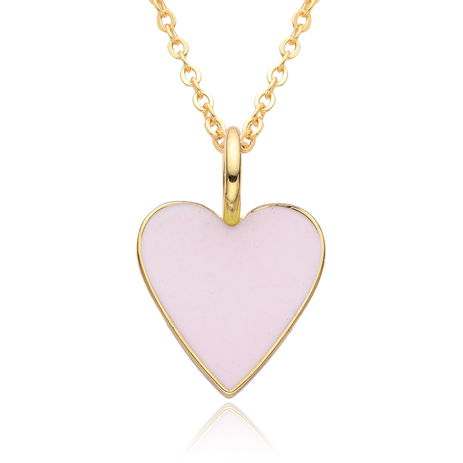 Wholesale Valentine's Day Love Oil Dripping Copper Plated 14K Real Gold Necklace