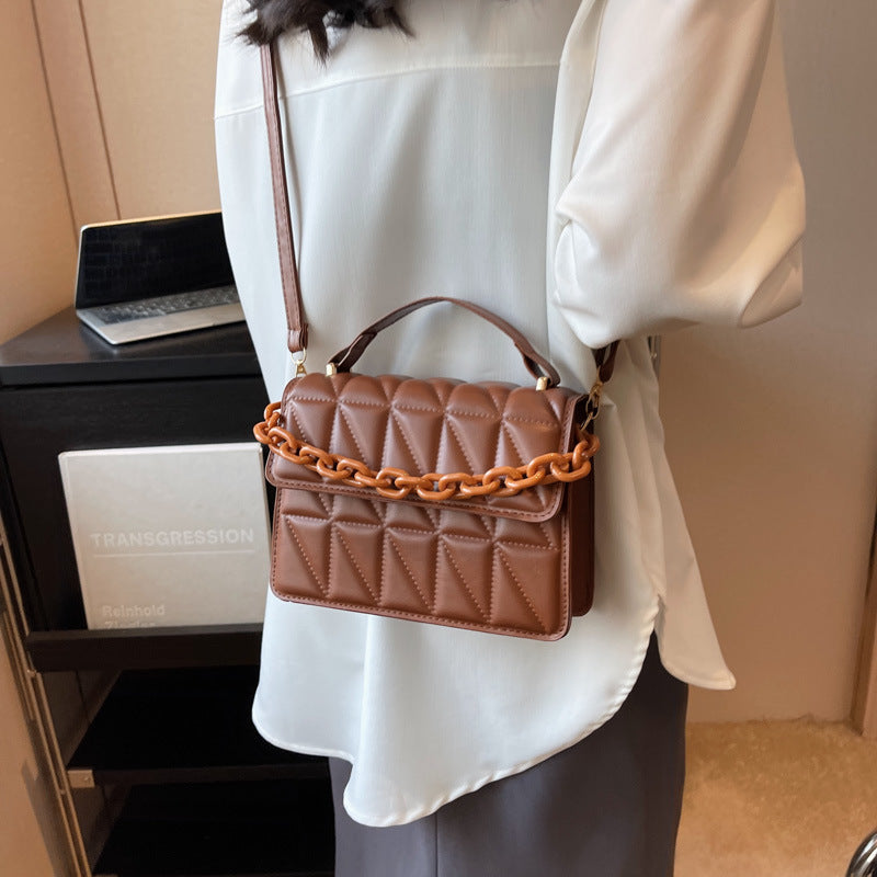 Wholesale Casual Texture Simple Single Shoulder Solid Color Messenger Bag