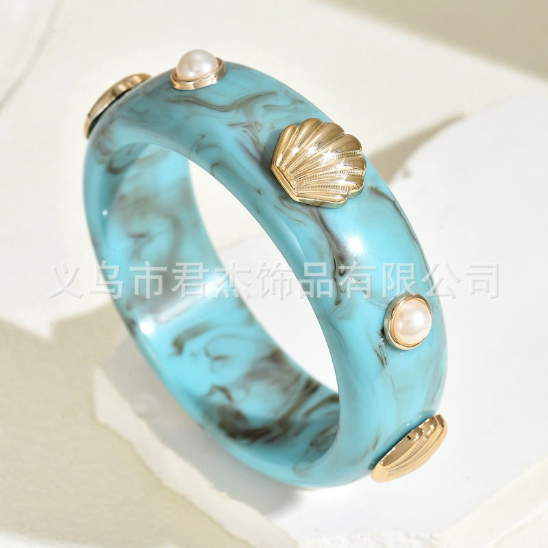 Wholesale Resin Pearl Shell Bracelet