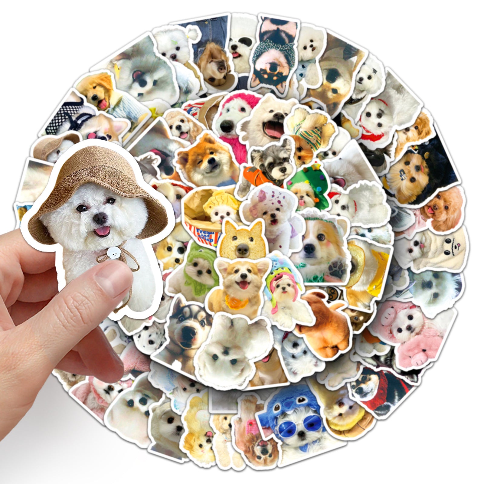 Wholesale 100pcs cute dog cartoon stickers