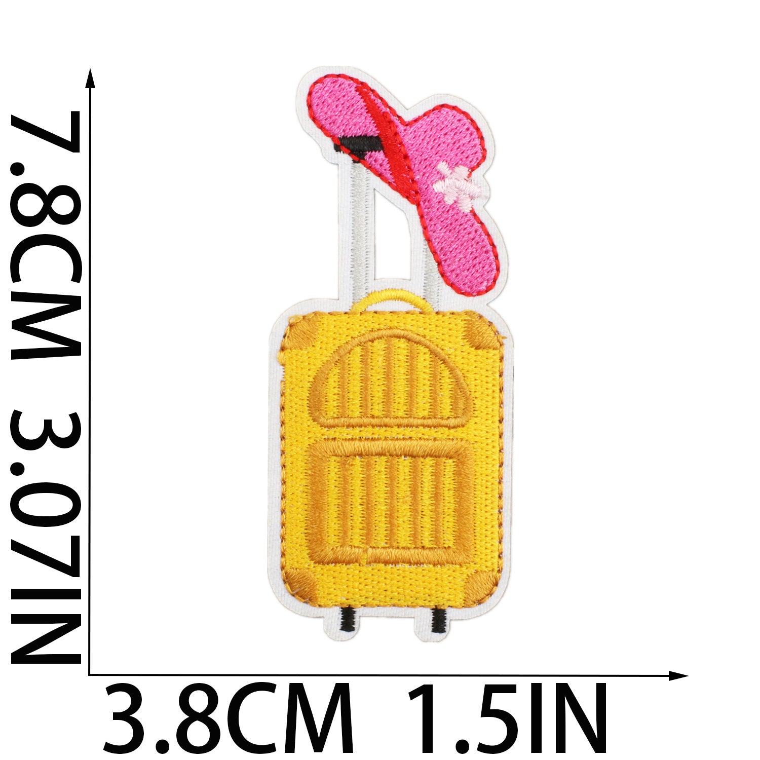 Wholesale Vacation Beach Embroidered Cloth Patch Camera Sun Sand Ball Decorative Sew On Applique For Clothing Bag Gift