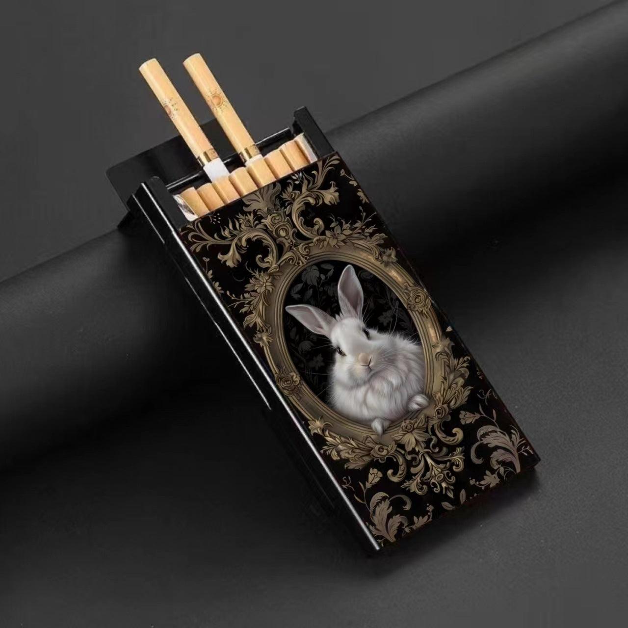 Wholesale Metal Fine Tube Anti Drop and Moisture-proof Painted Creative Cigarette Box