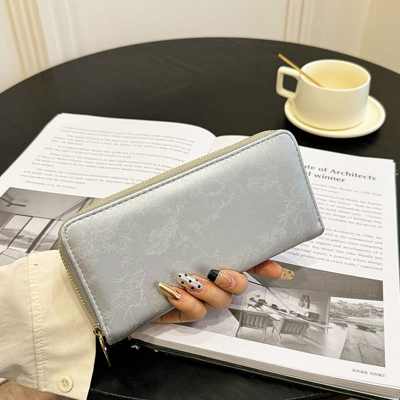 Wholesale Long Shiny Zipper Women's Wallet