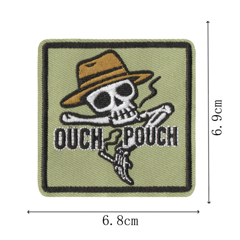 Wholesale Embroidered Warrior Skull Patches 9 Piece Set DIY Badges For Clothing Bags Hats And More