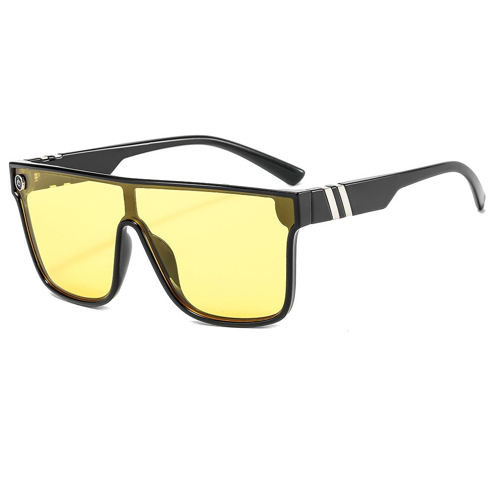 Wholesale Siamese Large Frame Colorful PC Sunglasses