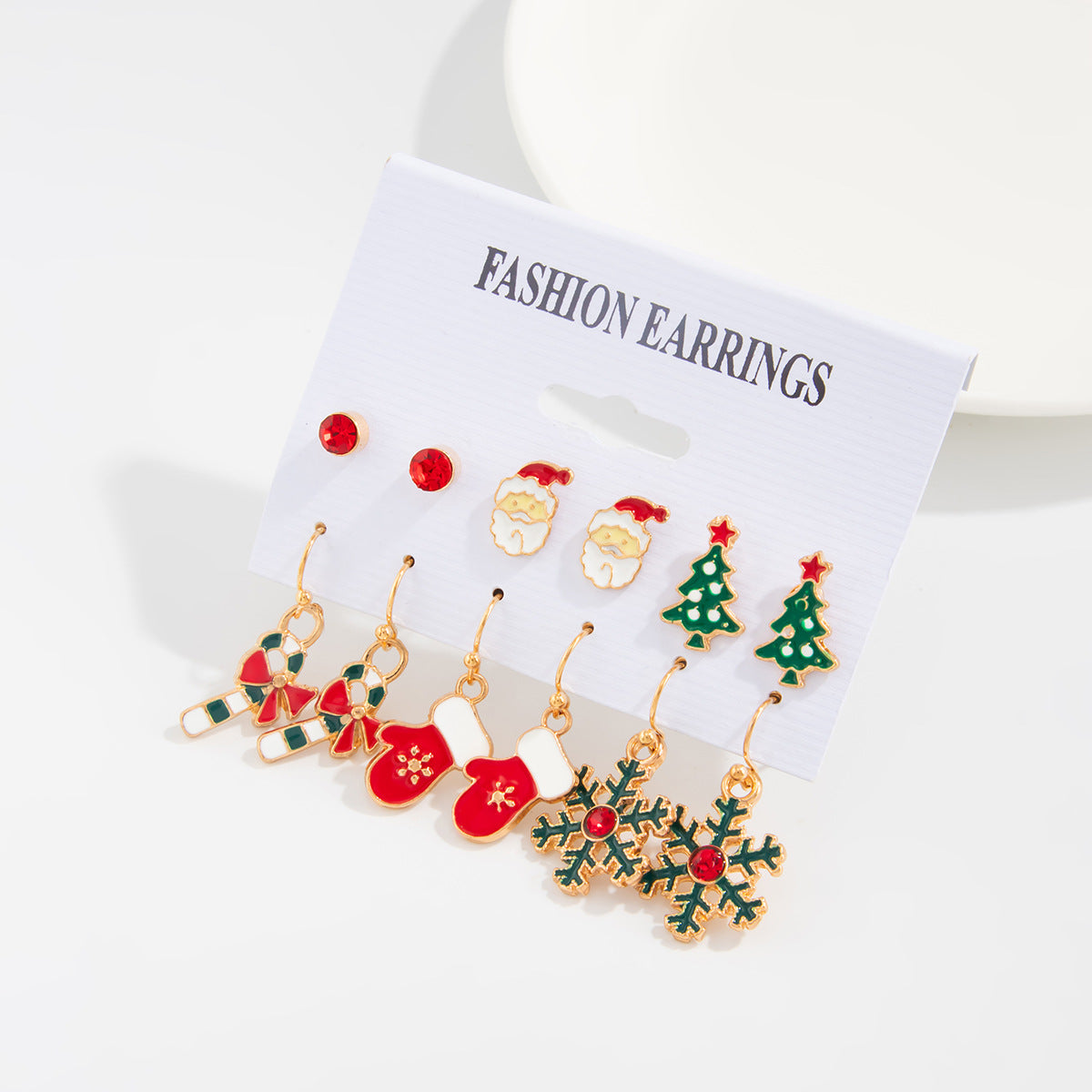 Wholesale cartoon reindeer Christmas  Earrings Set
