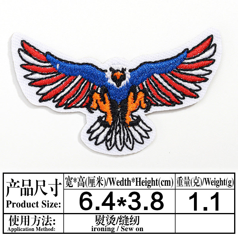 Wholesale Independence Day flag colorful and diverse embroidery DIY patches