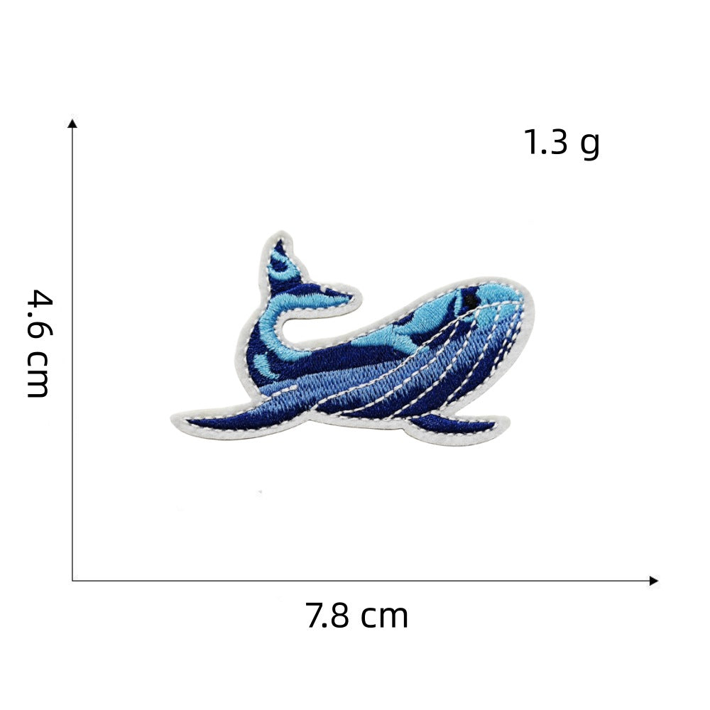 Wholesale Blue series cartoon embroidery DIY Patches