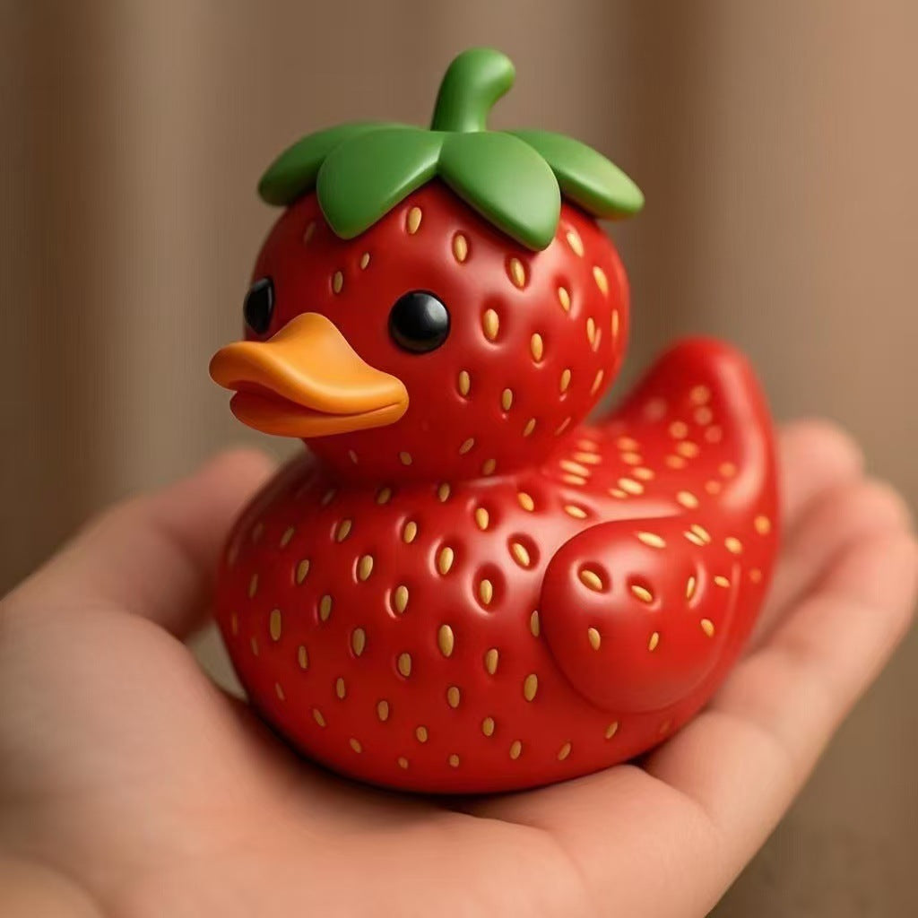 Wholesale whimsical fruit series duck ornaments