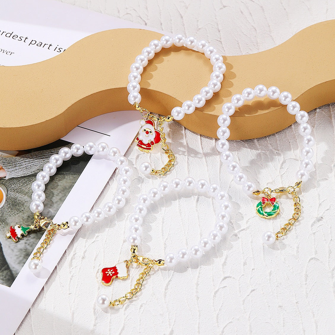Wholesale Christmas Crystal Alloy Bracelet