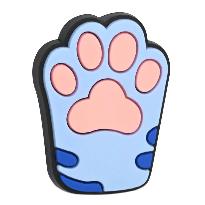 Wholesale 100pcs Cute Animal Paw Ballpoint Pen Loose Beads PVC Soft Rubber Beads