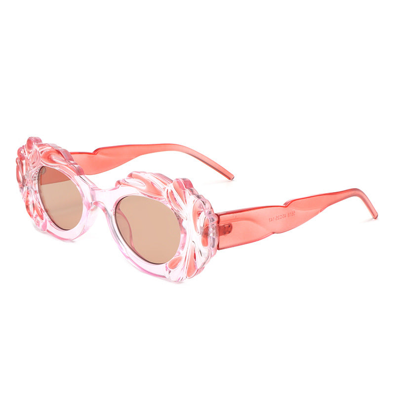 Wholesale Elliptical Circular Cloud PC Sunglasses