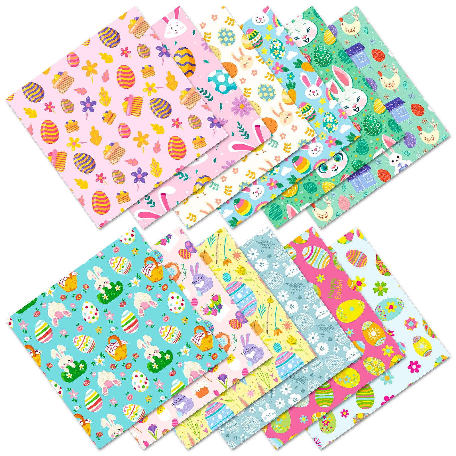 Wholesale 12pcs/pack Easter egg bunny cute style high value decoration material base notebook