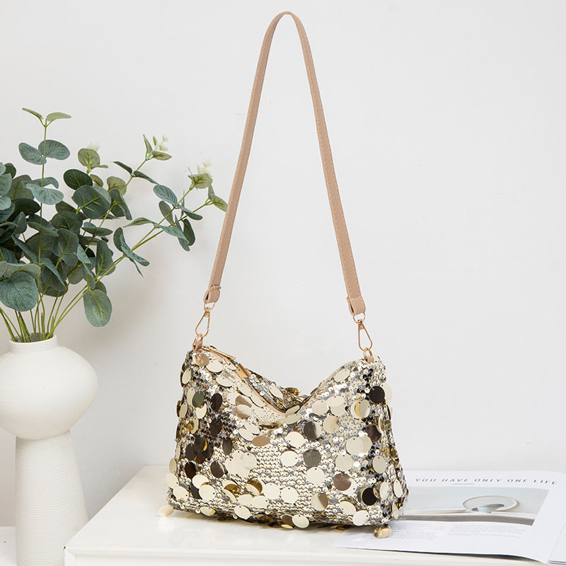 Wholesale Sequined underarm bag shoulder crossbody bag