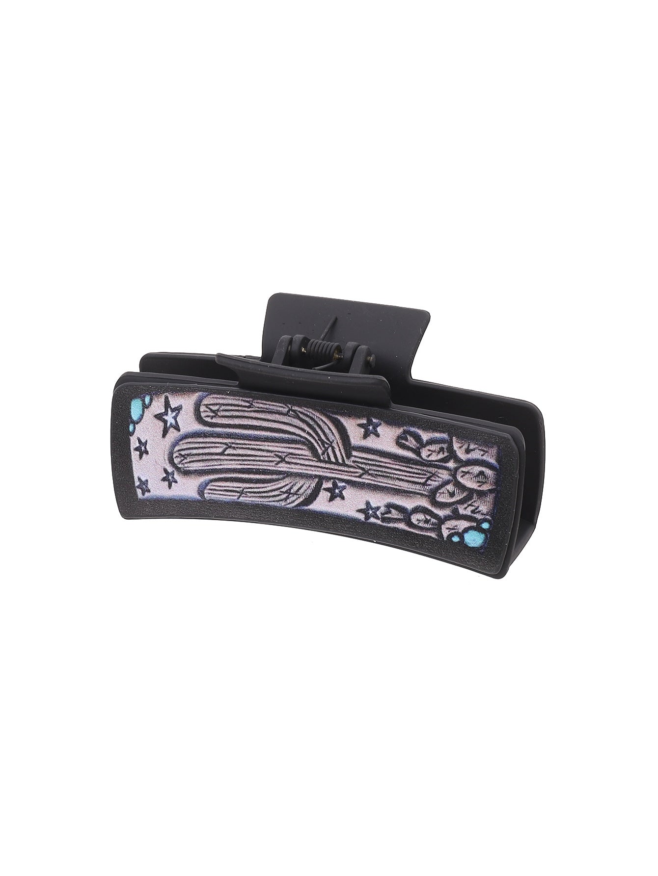 Wholesale Cross Border West Denim Wind Cactus Sunflower Letter Hairpin Women Shark Clip