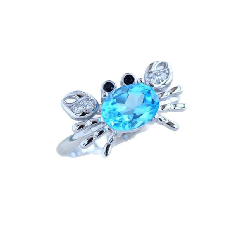 Wholesale Crab ring women's open sea animal ring