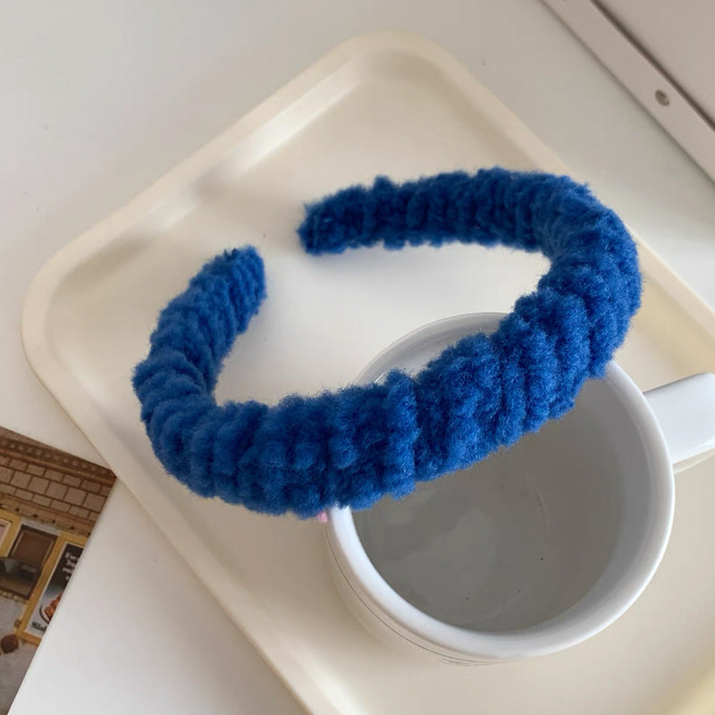 Wholesale Plush Colored Lamb Hair Hoop