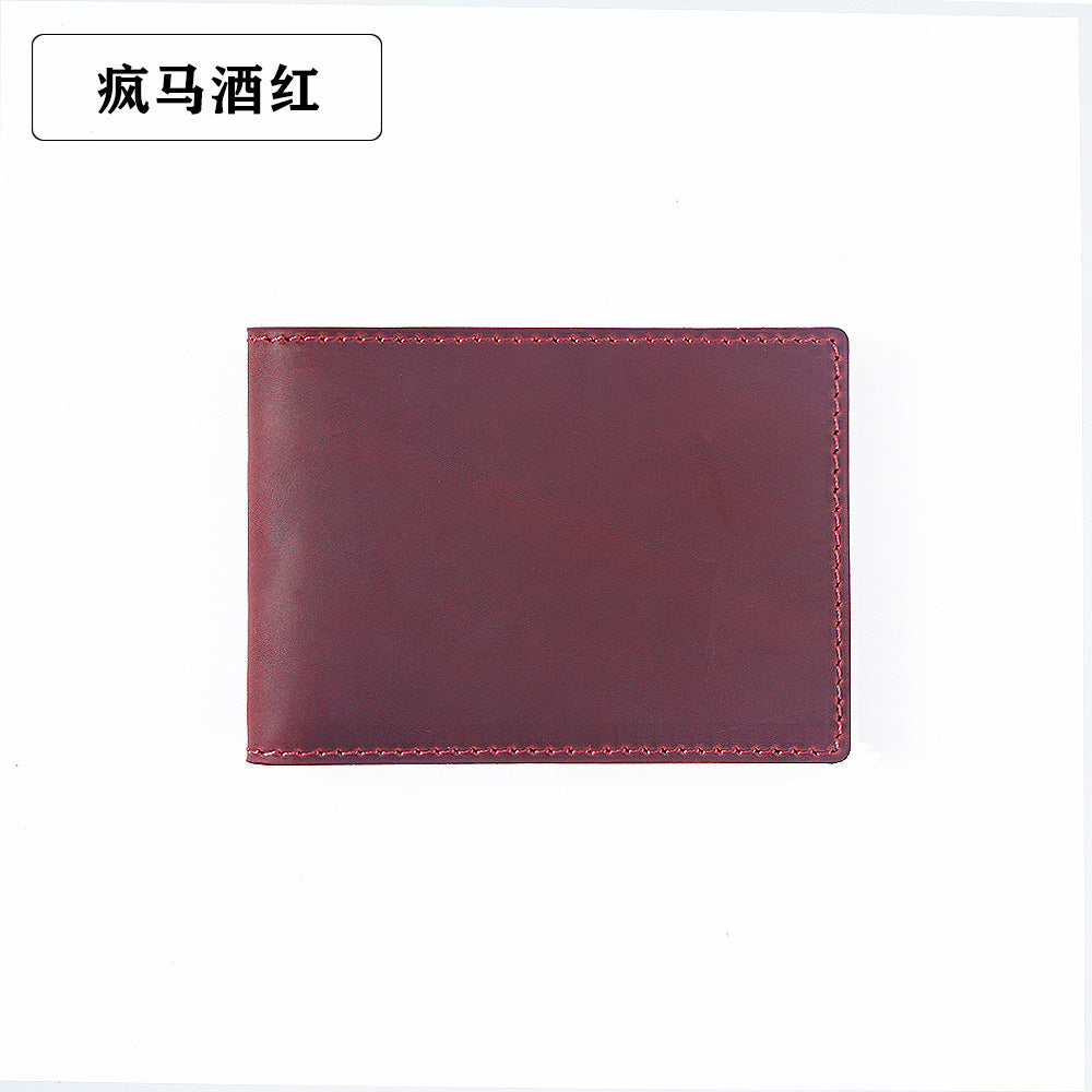 Wholesale Genuine Leather Vintage Driving License Holder Leather Case Coin Purse
