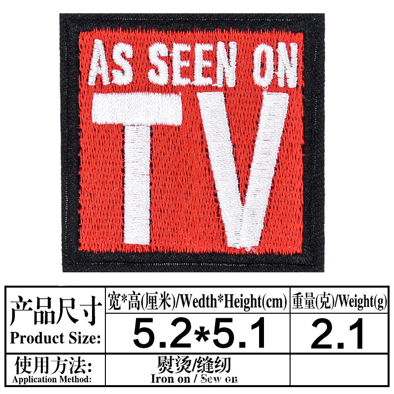 Wholesale English entry humorous letter cartoon embroidery DIY Patches