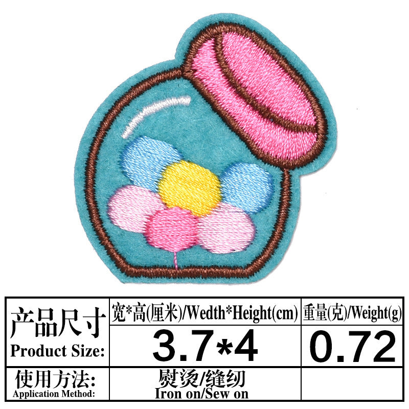 Wholesale Cartoon Embroidered Cloth Patches For Kids Coat Repair 13 Piece Set Trendy DIY Decorative Badges Great Gift And Fashion Accessory