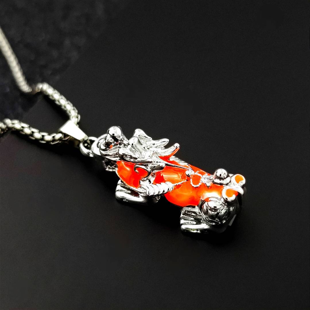 Wholesale Men' s Luminous Necklaces Luminous Auspicious Cloud Alloy Pendant