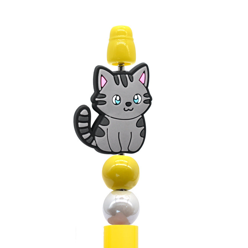 Wholesale  Random 100pcs/pack   Cartoon pet cat beads  Focal Beads