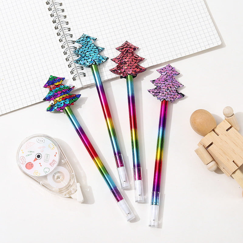 Wholesale Plastic Cartoon Shape Sequin Gel Pen