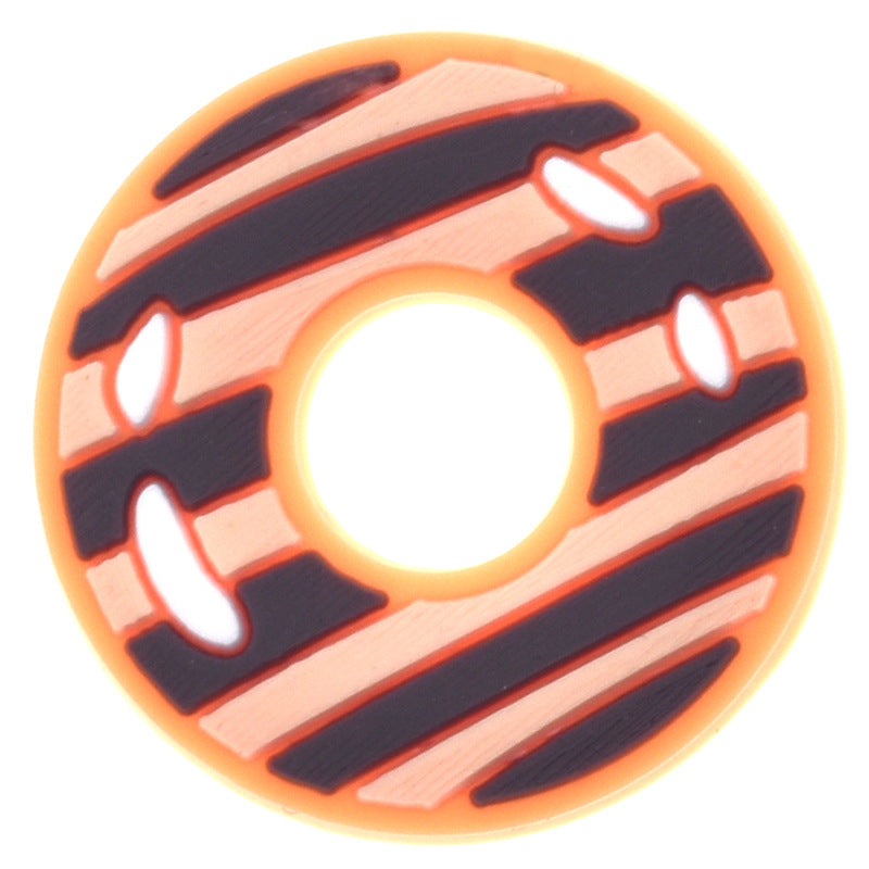 Al por mayor 100pcs de dibujos animados de pvc Donut Diy Shoe Hebilla