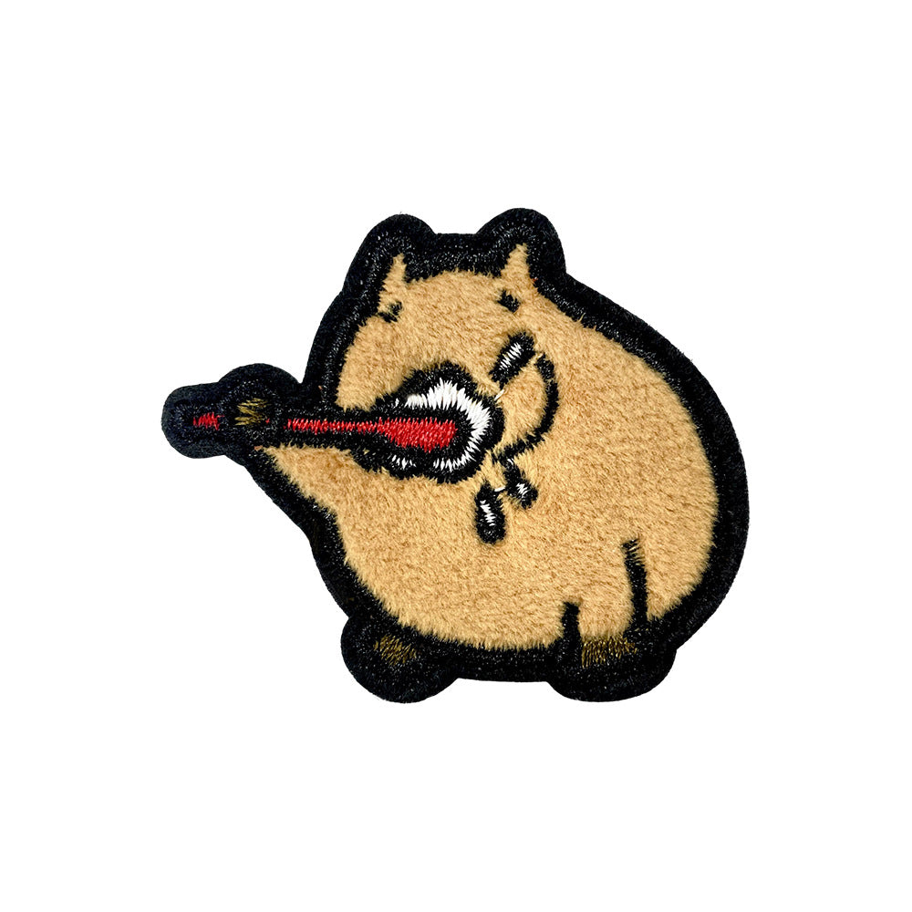 Wholesale Towel Embroidery DIY Patch Capybara Cartoon Embroidered Badge For Coat Decoration