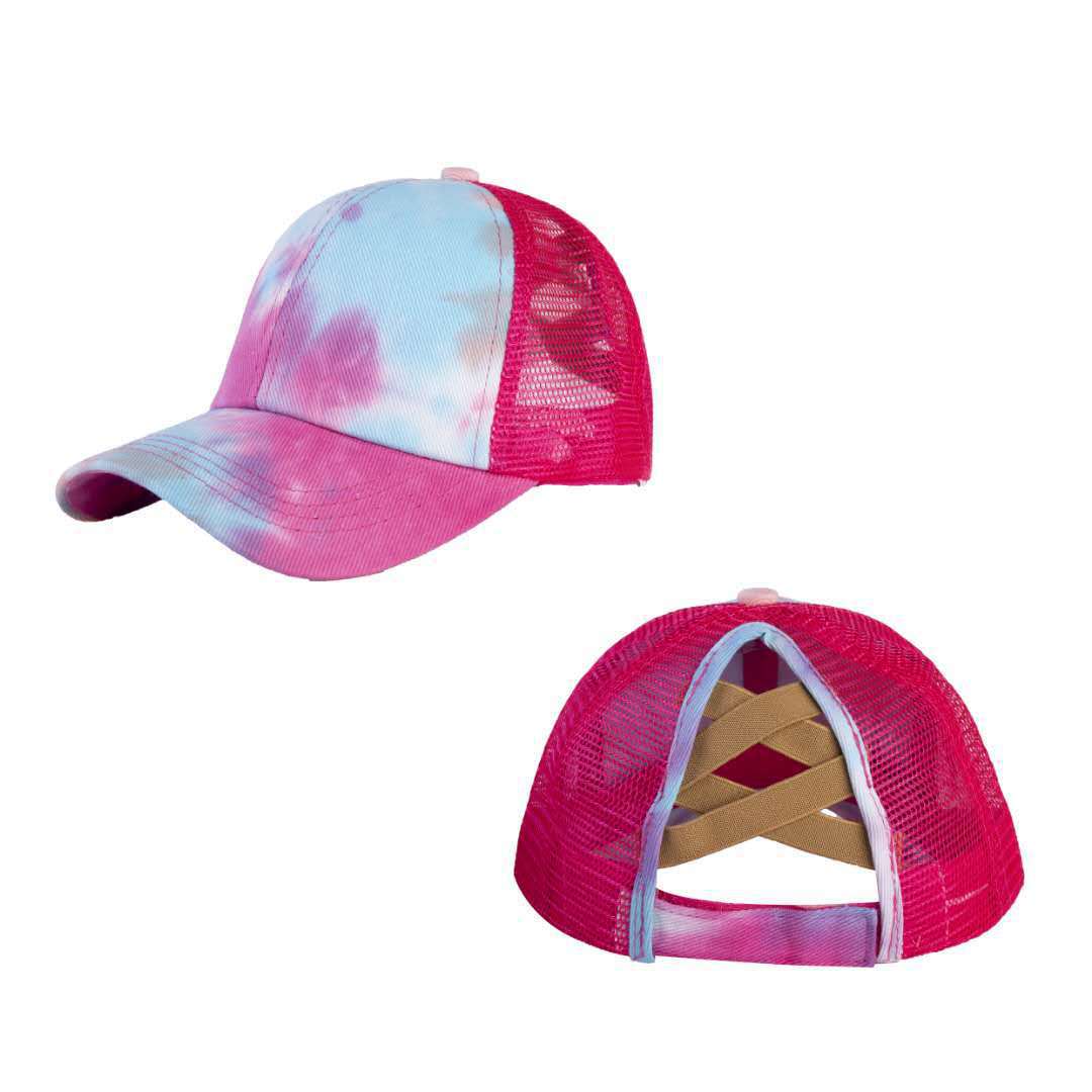 Wholesale Tie-Dye Cross Back Baseball Cap