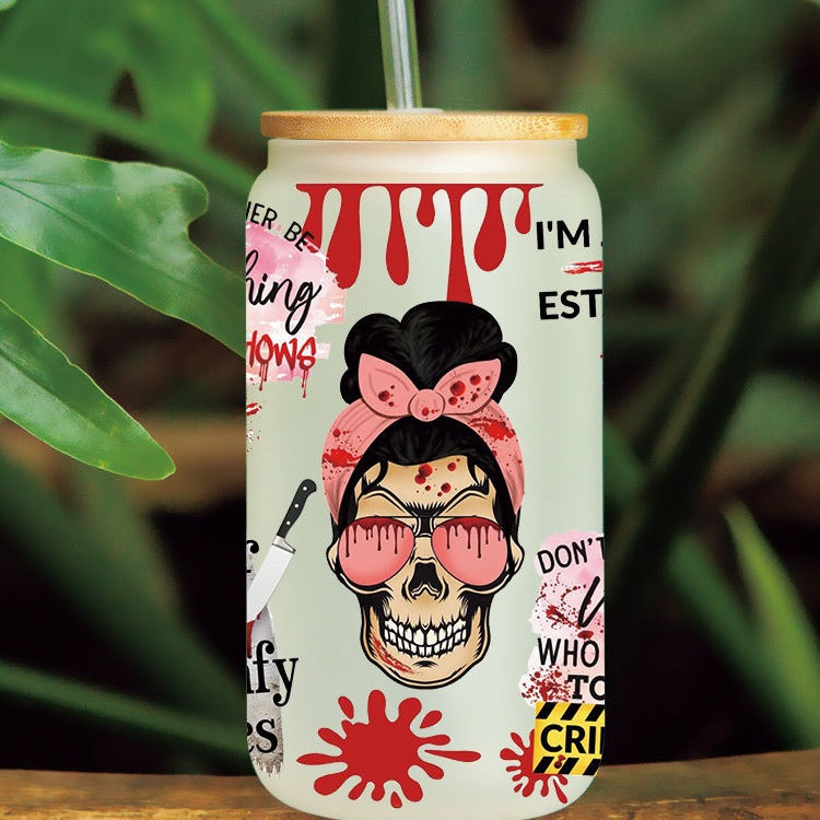 Wholesale Colorful English sentences 16oz Cup UV DTF Wraps