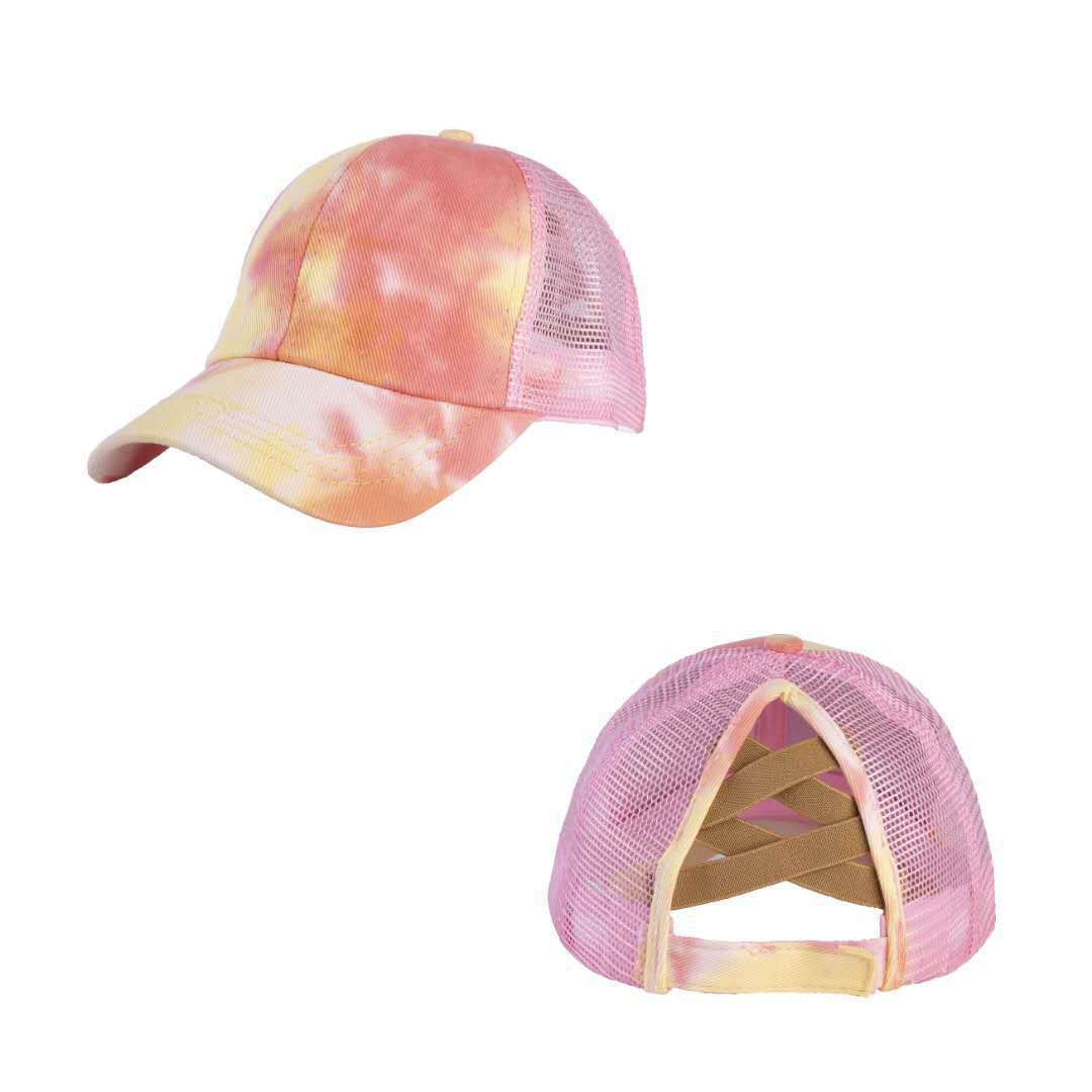 Wholesale Tie-Dye Cross Back Baseball Cap