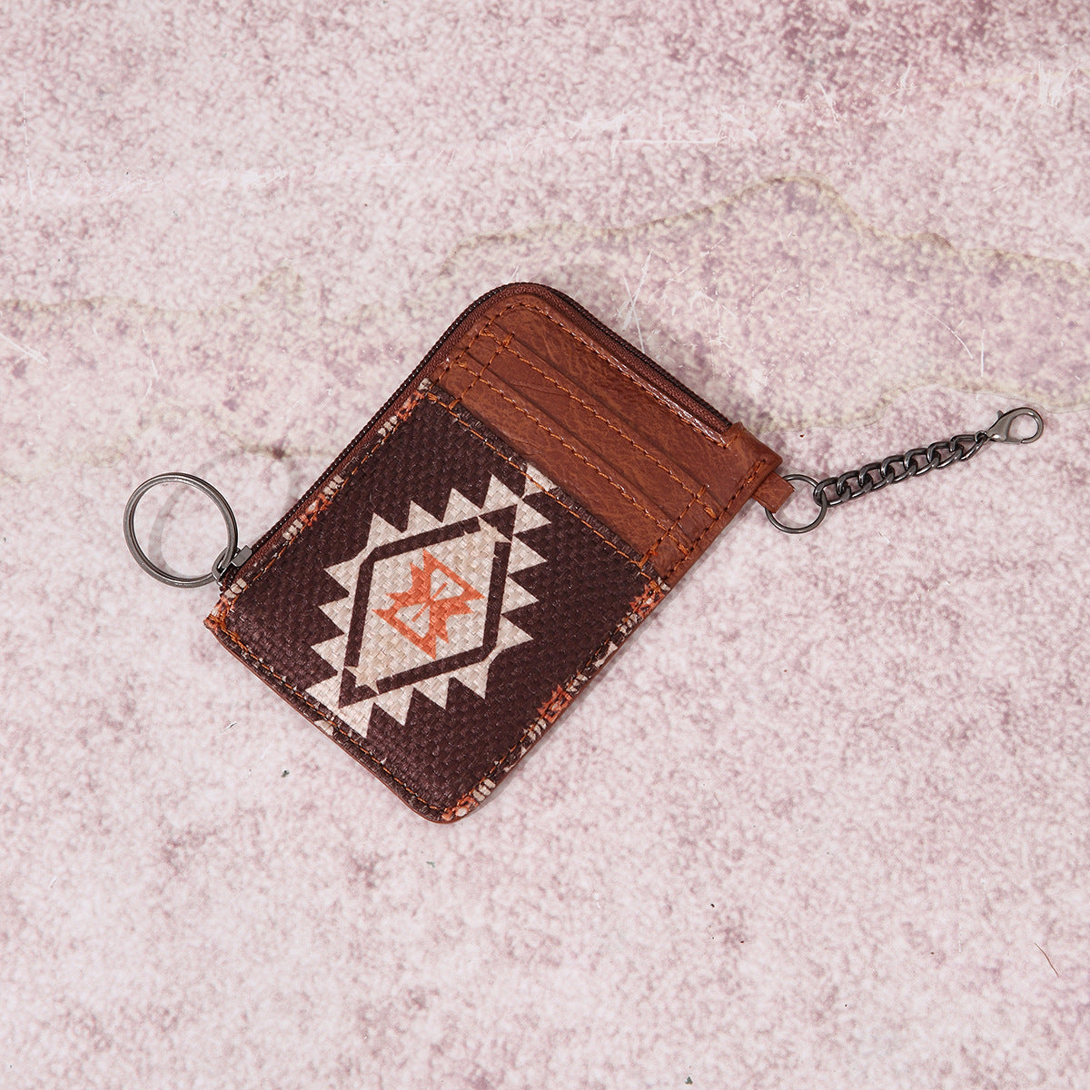 Wholesale Vintage Cotton and Linen Print Western Women's Bohemian Handbag Wallet