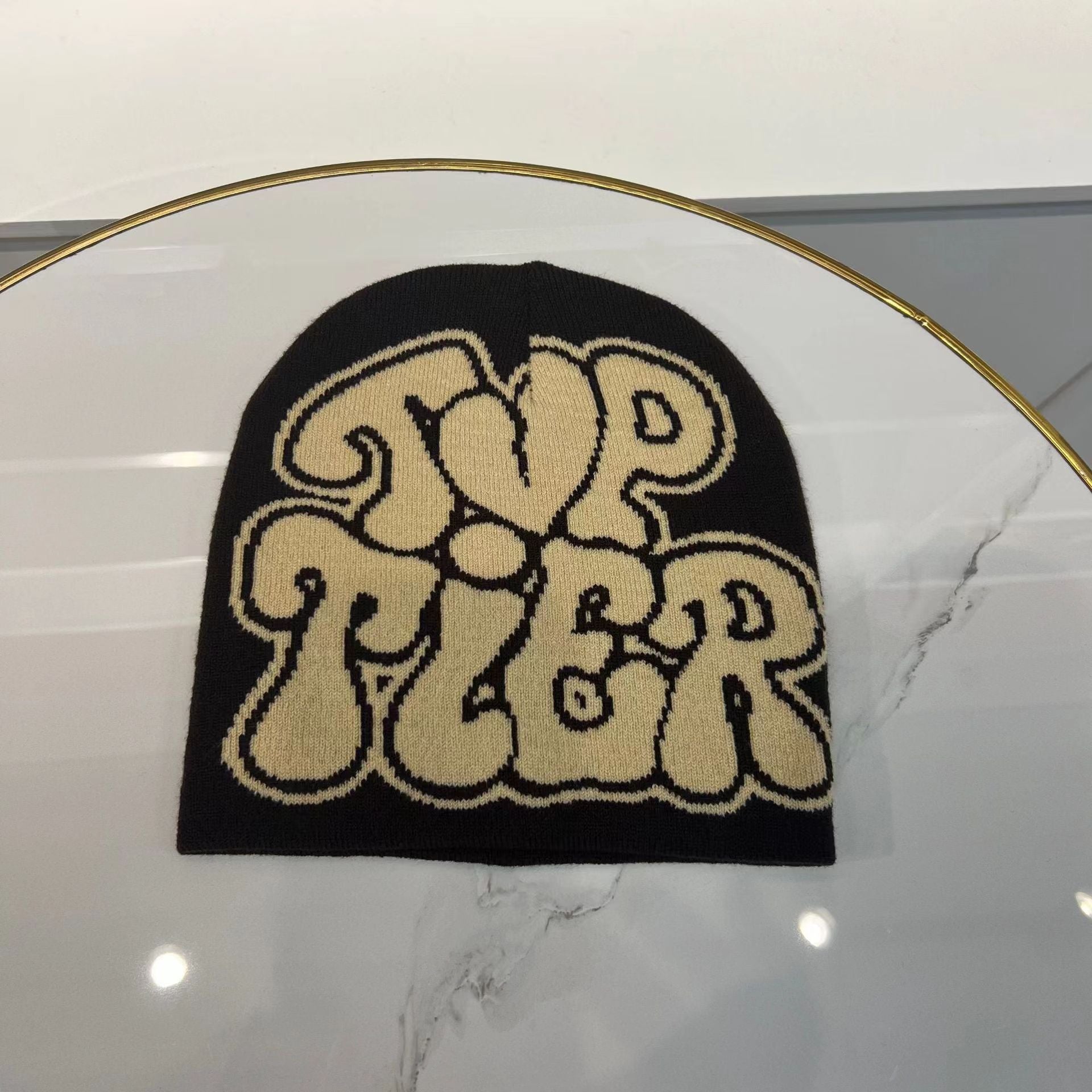 Wholesale Acrylic Autumn and Winter Multi-color Letters Adult Wool Knitted Hat