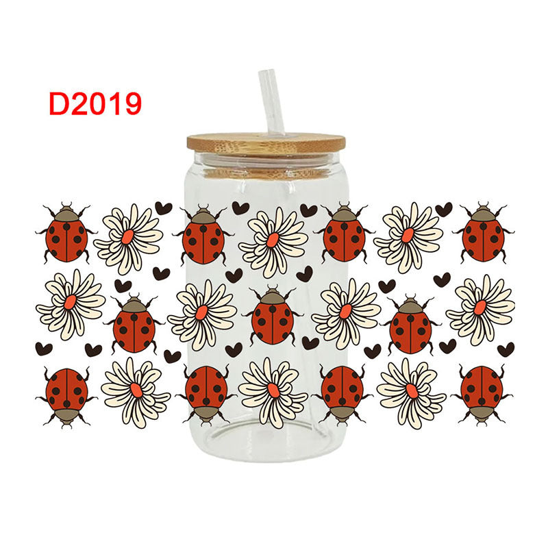 Wholesale 16oz Heat Transfer Printing Cup Sticker