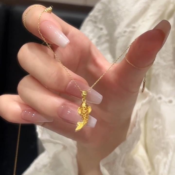 Wholesale Micro inlaid zircon key pendant titanium steel necklace