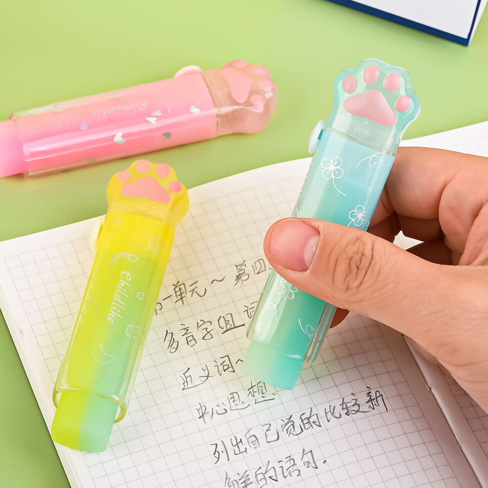 Wholesale Cute Cat Claw PVC Jelly Eraser