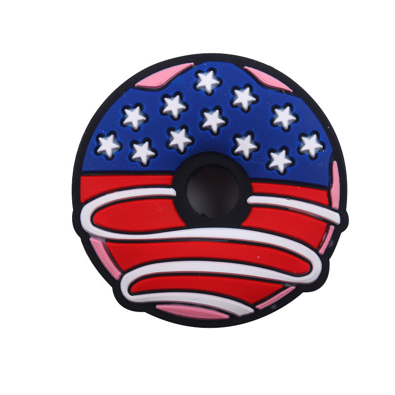 Wholesale of 3PCS/PACK American Independence Day Silicone Beads