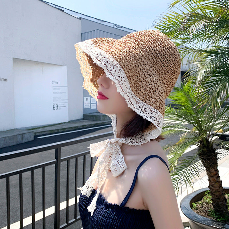 Wholesale Lace Straw Hat
