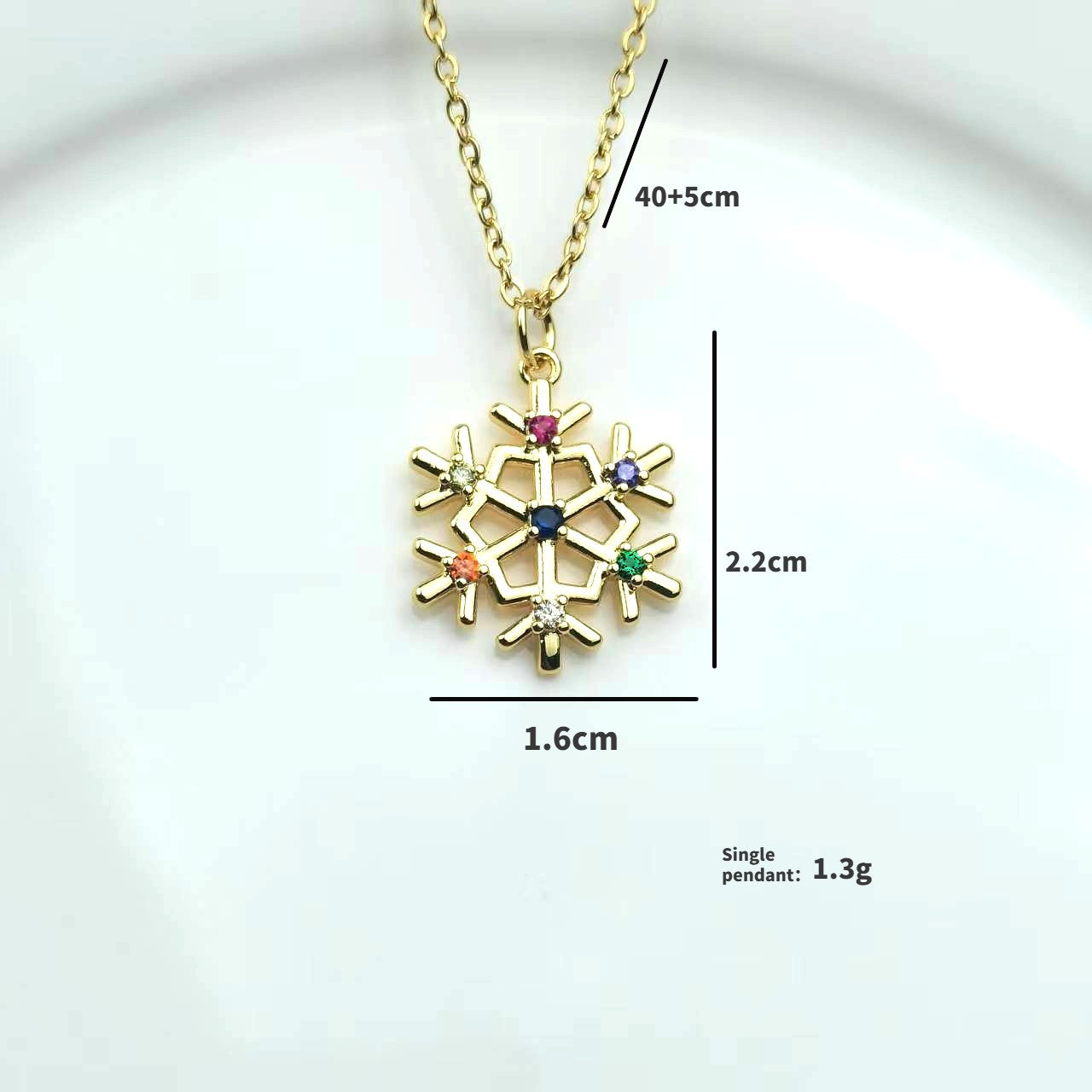 Wholesale Christmas Snowflake Deer Necklace Christmas Wreath Candy Diamond Pendant Necklace