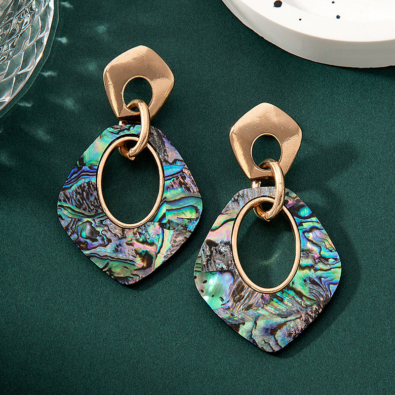 Wholesale Colorful Natural Abalone Shell Earrings