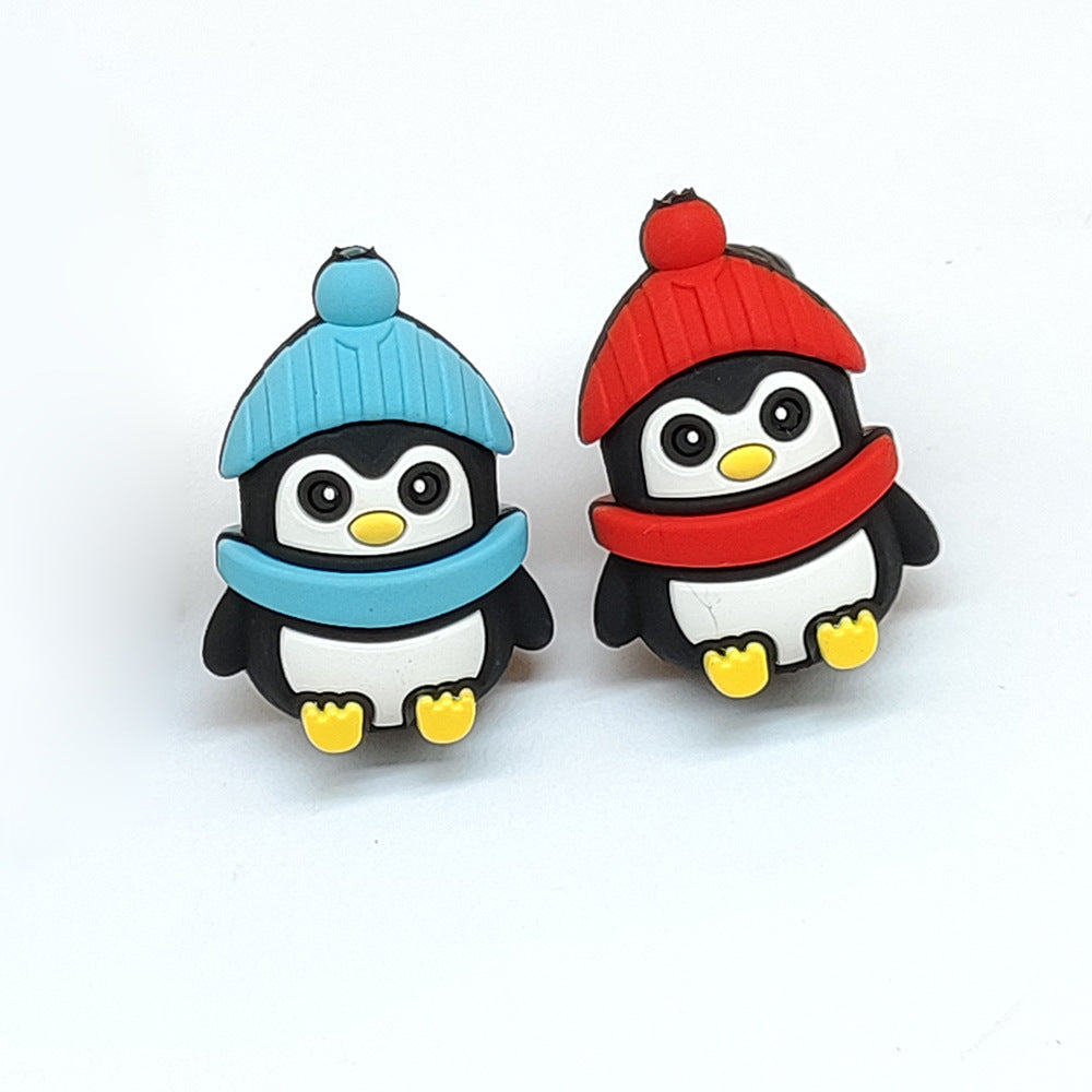 Wholesale 20pcs/pack 3D silicone beads cartoon three-dimensional food grade silicone beads