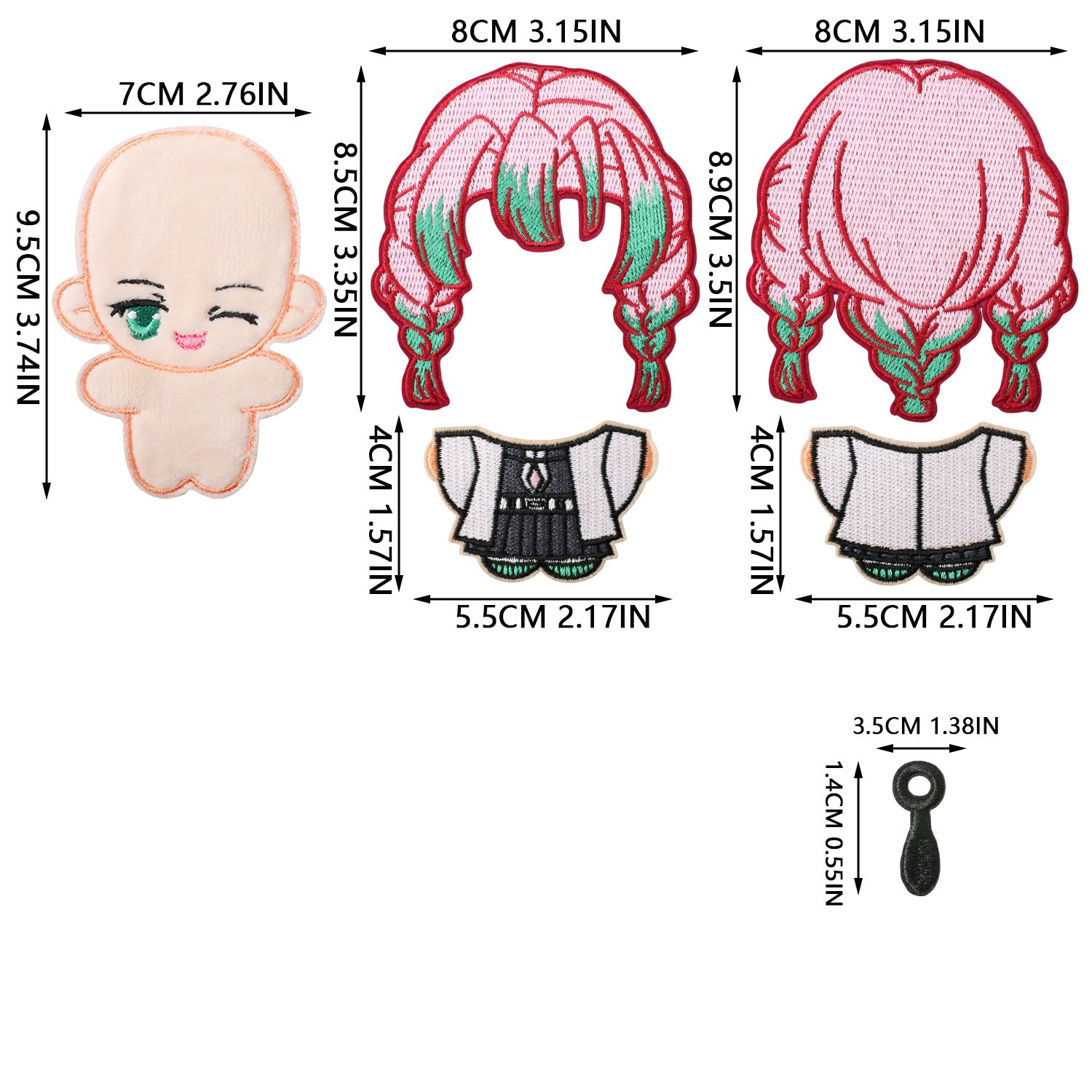 Wholesale Cute Anime Embroidery Patches DIY Sew On Cloth Patches For Clothing And Bags Fashion Accessory Gift For Crafting Resale