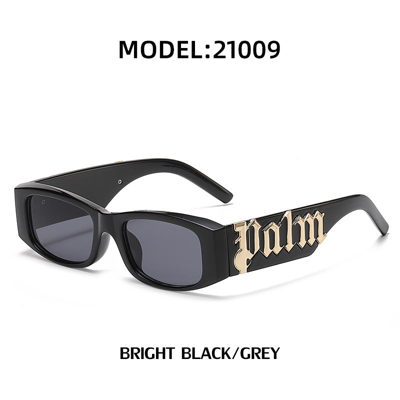 Wholesale Small Frame Fashion Wide Temples Anti-ultraviolet Sunglasses