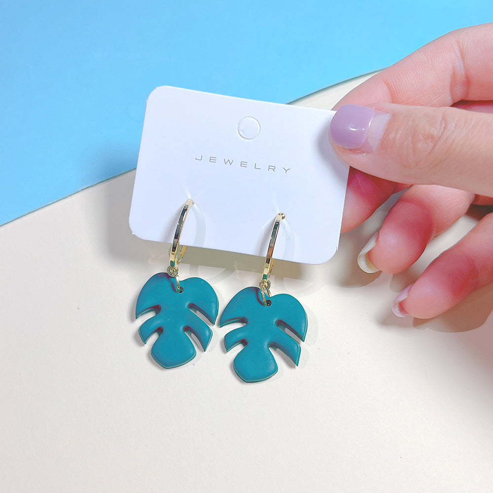 Pendientes de piña de fruta tropical de cerámica suave de verano al por mayor