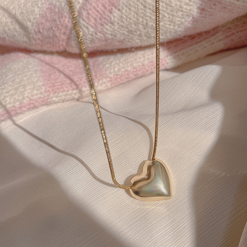 Wholesale Simple Heart Copper Necklace
