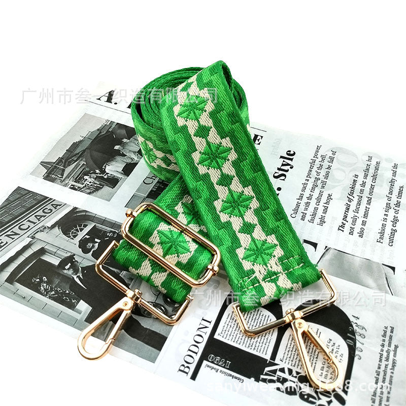 Wholesale Ethnic Style Crossbody Personalized Versatile Polyester Jacquard Adjustable Replacement Shoulder Strap