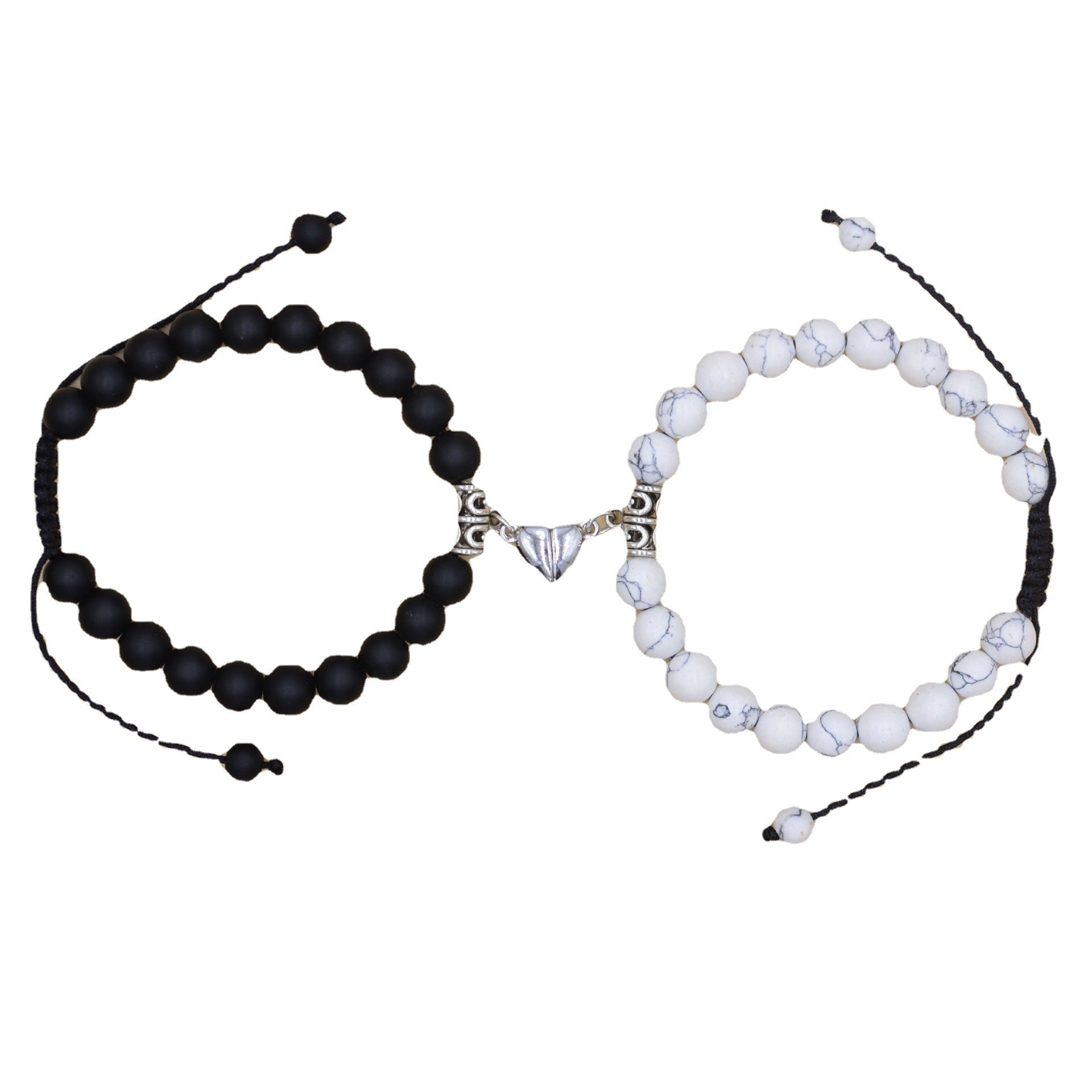 Wholesale Couple Bracelet Suction Stone Pair of Black Red Rope Love Bracelet