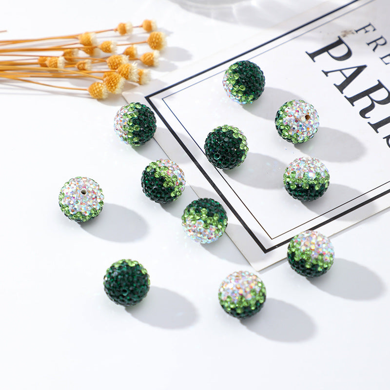 Wholesale 50pcs 16mm diamond ball diamond beads gradient color diamond ball